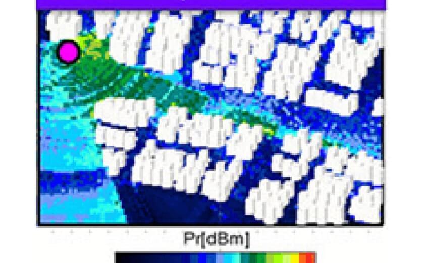 電波の可視化（レイトレース法による電波伝搬シミュレーション）